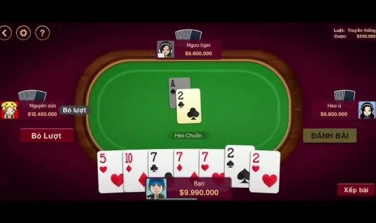 Bàn chơi Tiến Lên Miền Nam Nhà Cái Vui123