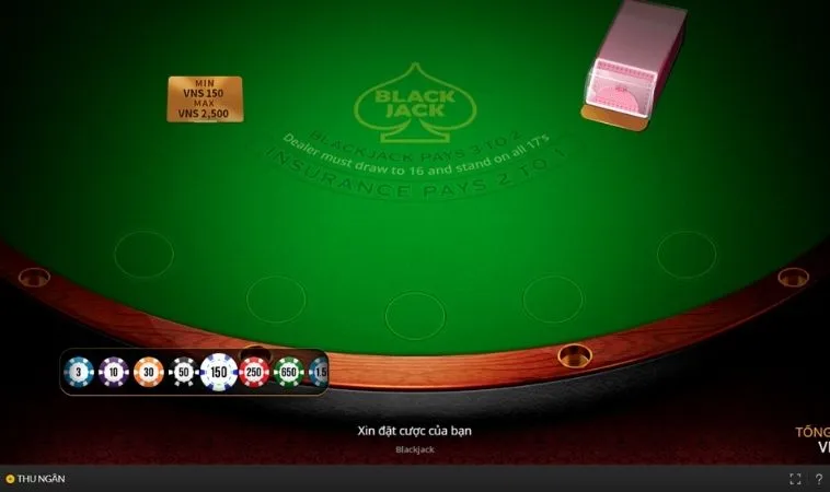 Chinh Phục Nhà Cái Qua Trò Chơi Blackjack Tại Vui123 Đầy Kịch Tính 2 Bàn chơi Blackjack Tại Vui123